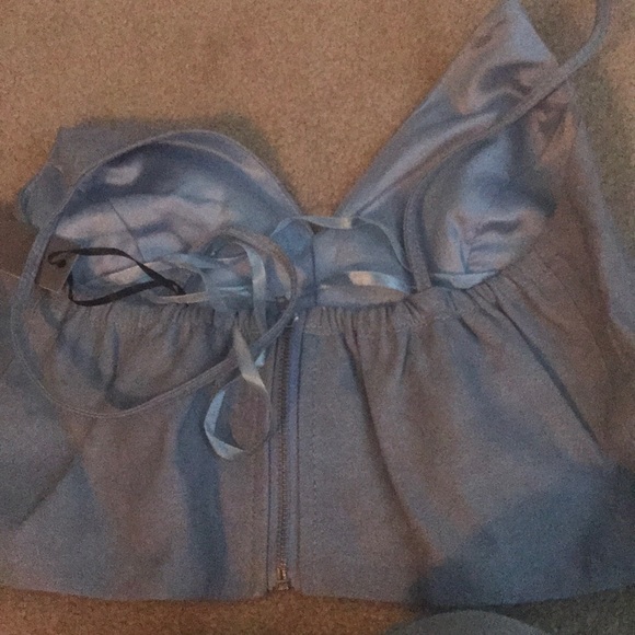 Lovers + Friends blue crop top SZ S NWT - Picture 3 of 4